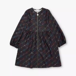 NWT STELLA MCCARTNEY Monogram-print woven dress